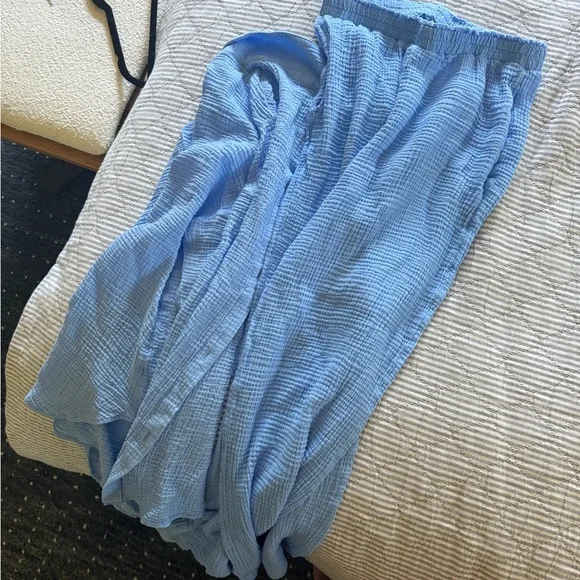 Shade and Shore Gauze SET Women's Light Blue Swim Cover-Up - Picture 12 of 13